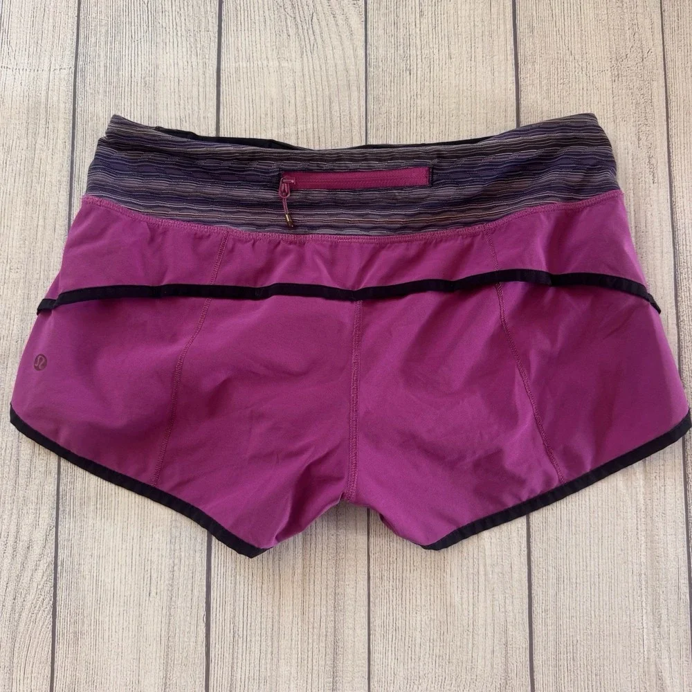 Lululemon Speed Short Ultra Violet Space Dye Twist Size 6 Women's Activewear